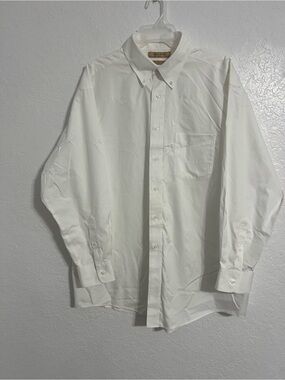 Roundtree & Yorke Gold Label Shirt Mens 16.5-34 Regular Button Down Dress  #607